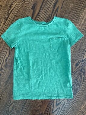 Mini Boden Kids Green Short-Sleeve Pocket Tee